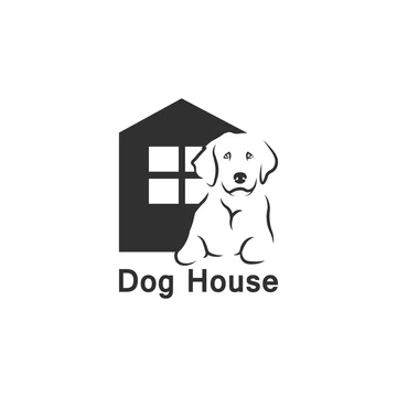 Diseño de logotipo de hogar para perros. Logo de albergue para mascotas sin  hogar. Casa y perro minimalista. Formas negativas de presentación Stock  Vector | Adobe Stock