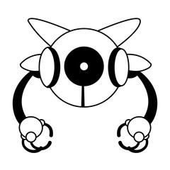 Naklejka premium Technology robot cartoon vector design
