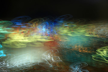 Blurred lights in Las Vegas, Nevada