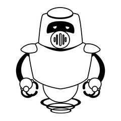 Technology robot cartoon vector design
