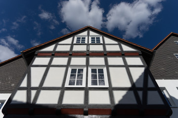 Fototapeta na wymiar Historisches Fachwerkhaus in Melsungen