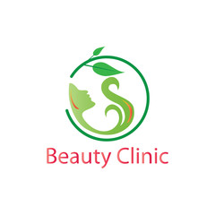 Beauty care logo vector design template