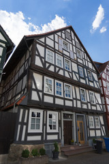 Fototapeta premium Historische Fachwerkhäuser in Melsungen