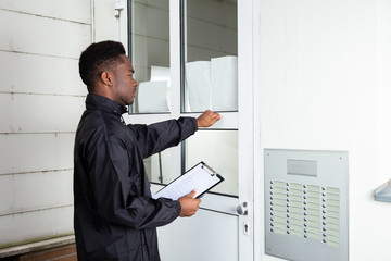 Man Knocking The Door