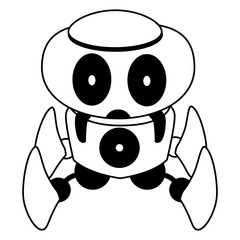 Technology robot cartoon vector design