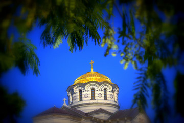 Golden dome of the Church in Chersonese
