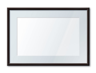 CADRE PHOTO VIDE noir_EPS10