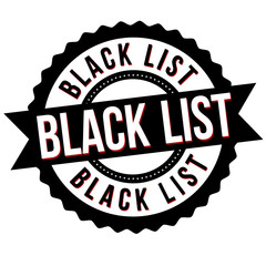 Obraz premium Black list sign or stamp