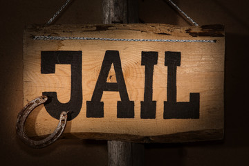 crime does not pay - Jail sign