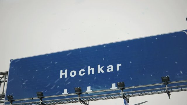 Airplane Landing Hochkar in Christmas