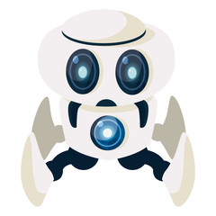 Technology robot cartoon vector design
