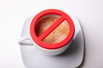 Red No Sign On Coffee Cup