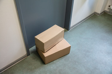 Parcel Boxes Delivered Outside Door