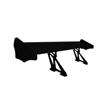 recommend clip art: black car spoiler vector illustration
