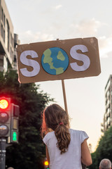 Young activists march against climate change
