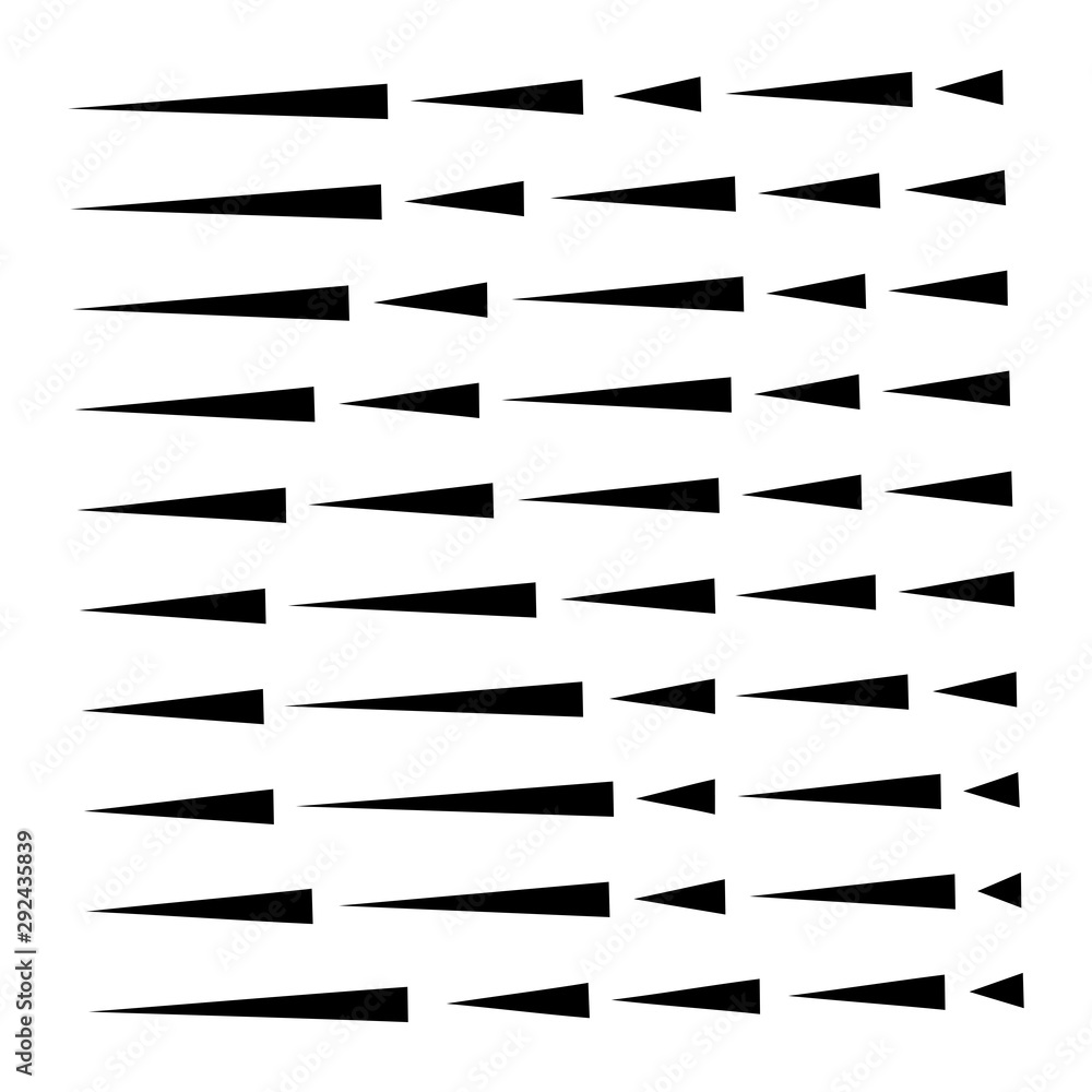 Poster dynamic dashed, segmented lines pattern. irregular stripes. straight parallel streaks, strips design. chunks, pieces, fraction of lines