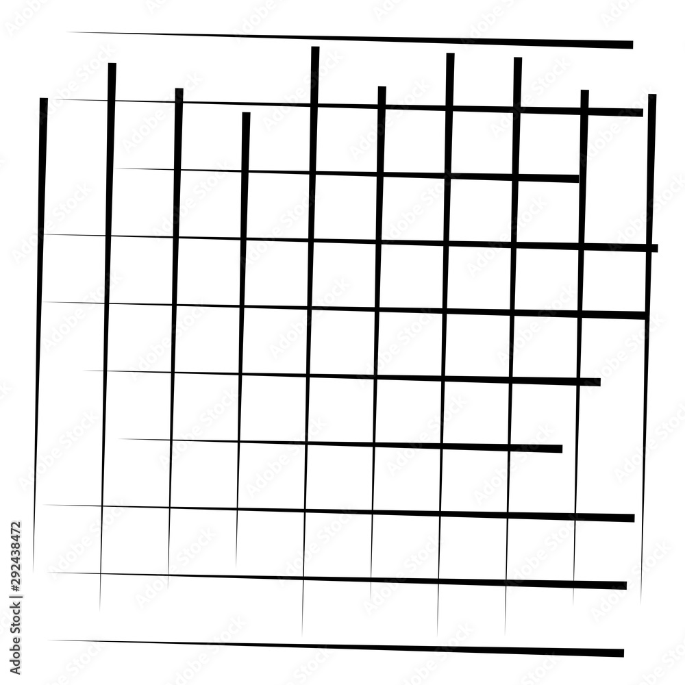 Poster Grid, mesh element. cellular, reticular grate, lattice. array of bisect, overlap lines, stripes. geometric monochrome, black and white element, pattern. Intersect straight, parallel lines, stripes