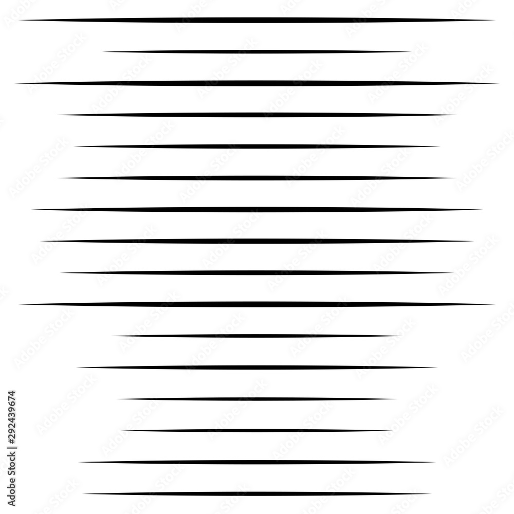 Poster Random lines halftone element. Random horizontal lines. Irregular straight, parallel stripes. Strips, streaks half-tone geometric pattern
