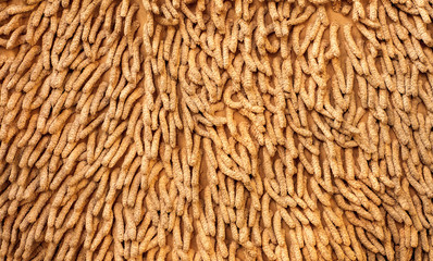 Brown doormat and surface