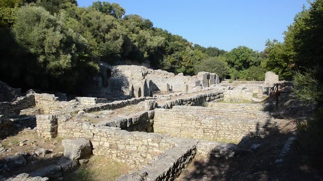 Butrint National Park, Albania. Theatre of Buthrotum. Ancient Greek colony and later Roman city and bishopric. Archaeological site. The ruins of Butrint. Culture and heritage. UNESCO World Heritage.