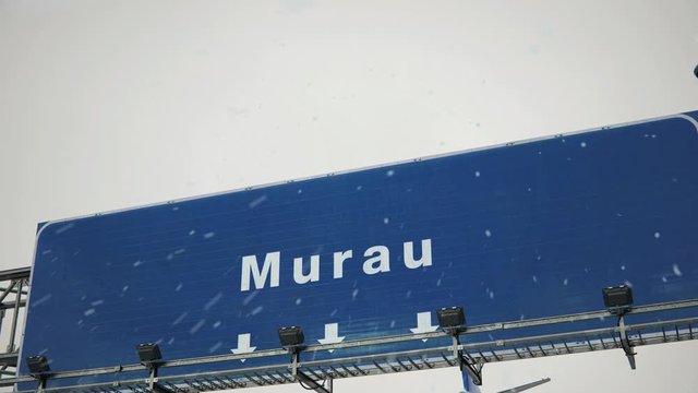 Airplane Landing Murau in Christmas