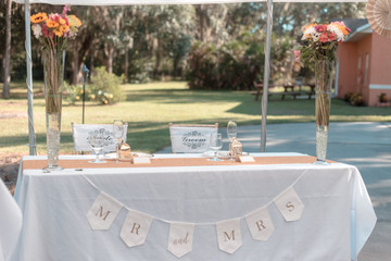 Bride and Groom Seating
