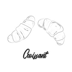 vector illustration of a croissant
