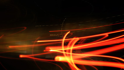 Light wffwct in slow motion