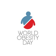World Obesity Day design template. Design for banner, greeting cards or print.
