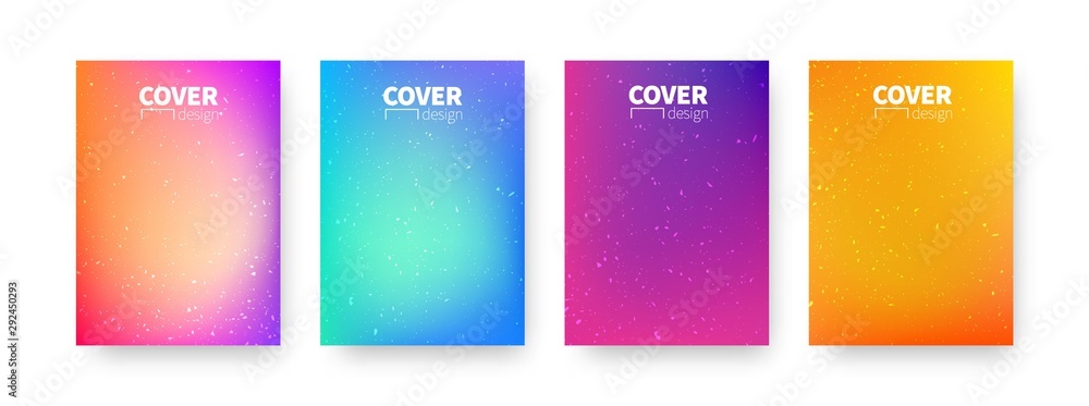 Poster trendy covers design. background modern template design for use web and print. colorful gradients.