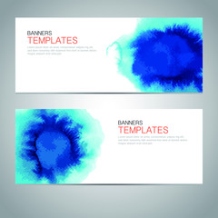 set of colorful banners