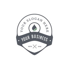 Simple emblem pint point for element design on the white background