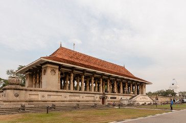 Independence Memorial or Commemoration Hall at Independence Square in the Cinnamon Gardens,...