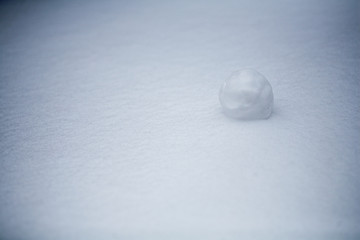 real snowballs with their hands