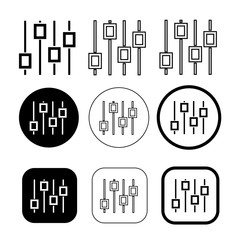 Obraz premium Simple control icon sign design