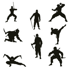 Ninja Silhouettes © adidesigner23