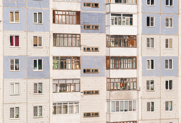 Facade of an old apartment building