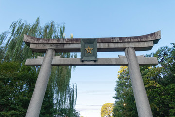 京都、晴明神社の一の鳥居です