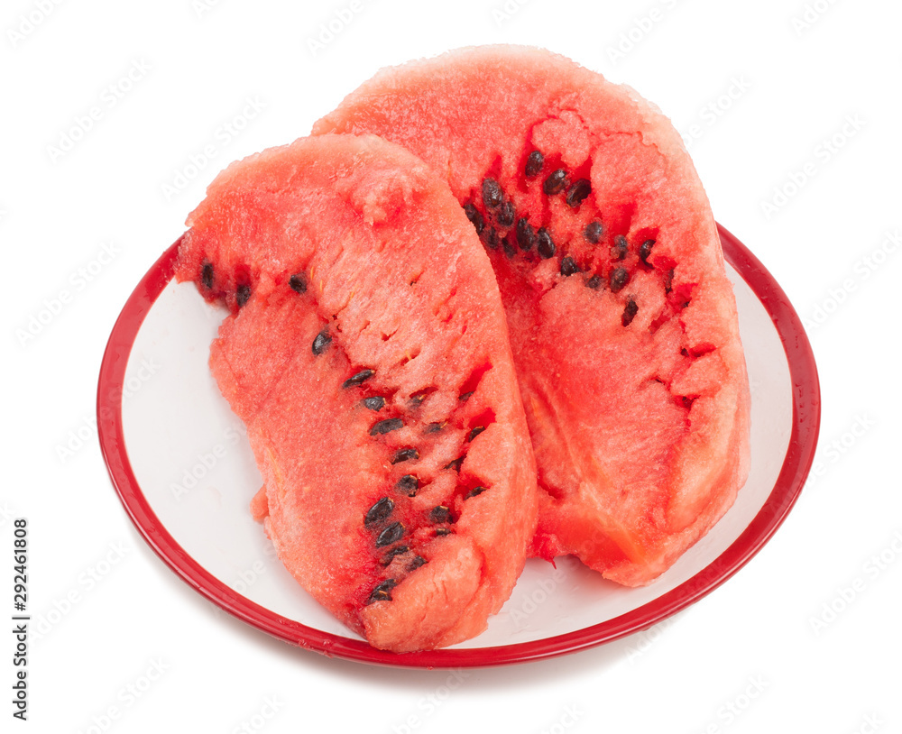 Canvas Prints slices of watermelon on a plate