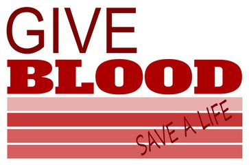 Give blood save a life design