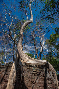 Old remote temple of Banteay Chmar in the northwest of Cambodia 