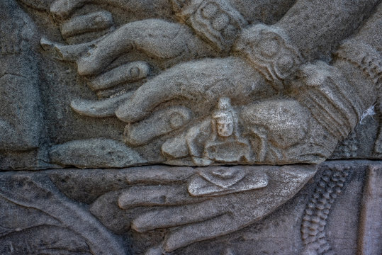 Old remote temple of Banteay Chmar in the northwest of Cambodia 