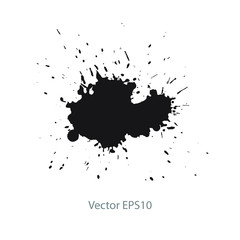 vector illustration of ink blots