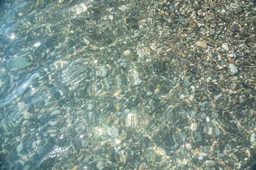 The seabed along the coast.