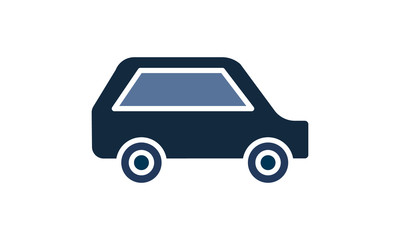Car icon black car sign transportation icon vector image