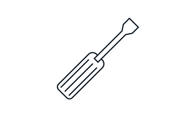 Screwdriver icon for tightening screws