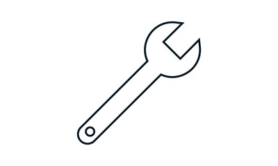 Wrench icon for tightening or loosening bolts