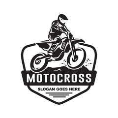 Motocross logo vector