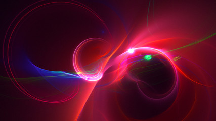 3D rendering abstract fractal technology wallpaper 