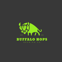 Buffalo hops logo